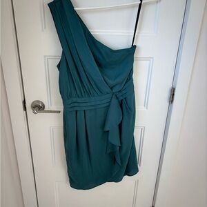 BCBG génération - Elegant Teal One-Shoulder Dress